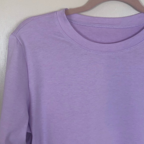 2 Piece Lavender Biker Shorts Set Soft Cotton - Picture 5 of 11